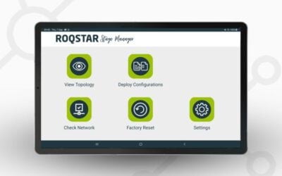 ROQSTAR Stage Manager: Das neue mobile Tool für die Installation und Bereitstellung von ROQSTAR Ethernet Switches in Bussen und Trams