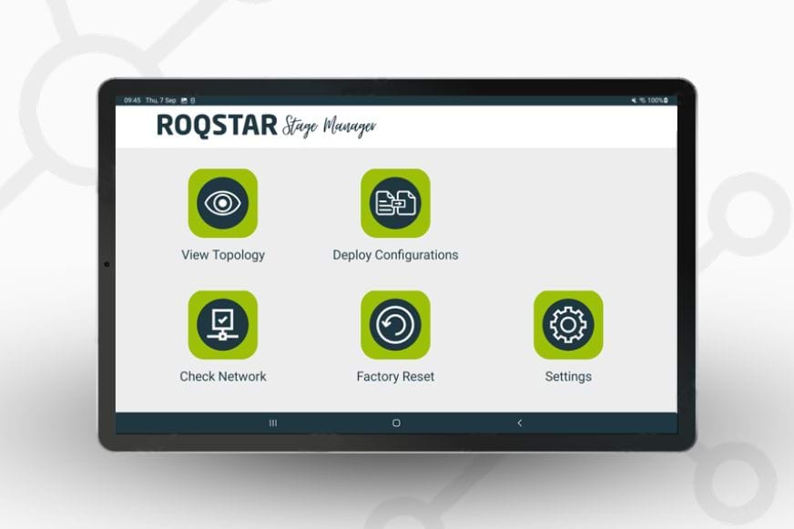 ROQSTAR Stage Manager: Das neue mobile Tool für die Installation und Inbetriebnahme von ROQSTAR Ethernet Switches in Bussen und Trams